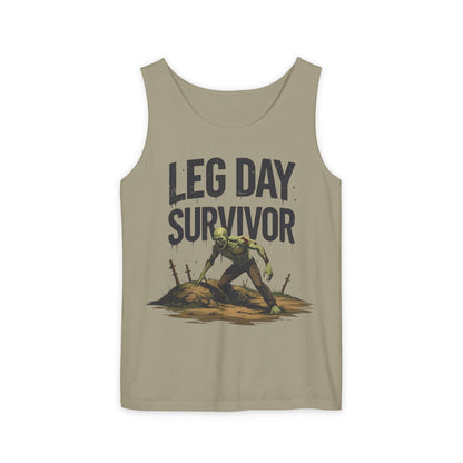 Leg Day Survivor Tank Top - Unisex Fitness Apparel, Gym Gear, Workout Clothing, Workout Gift, Funny Fitness Tee