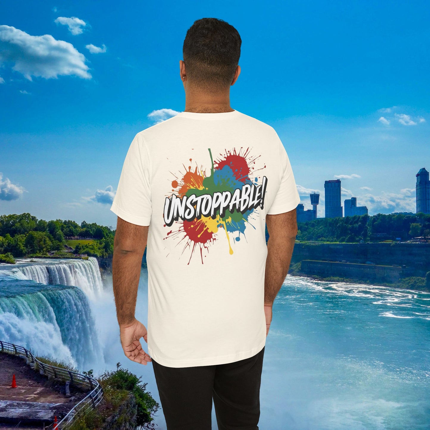 Unstoppable Design Tee - Vintage  Retro  Unisex  Tee - Classic  T-Shirt - Graphic Tee - Casual  Shirt - Short  Sleeve  Shirt