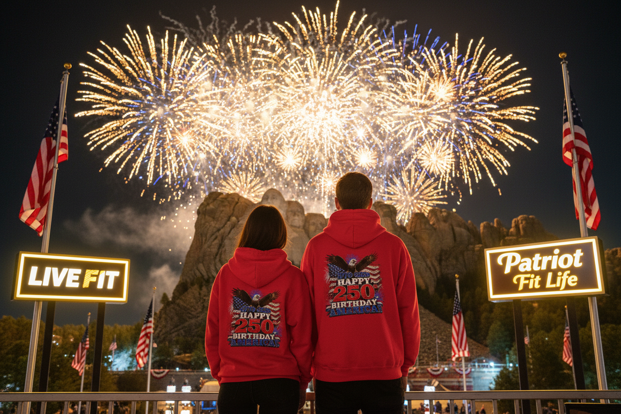 1776–2026 Happy 250th Birthday America!!! Hoodie | Patriotic Eagle & Flag Sweatshirt