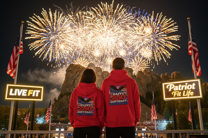 1776–2026 Happy 250th Birthday America!!! Hoodie | Patriotic Eagle & Flag Sweatshirt