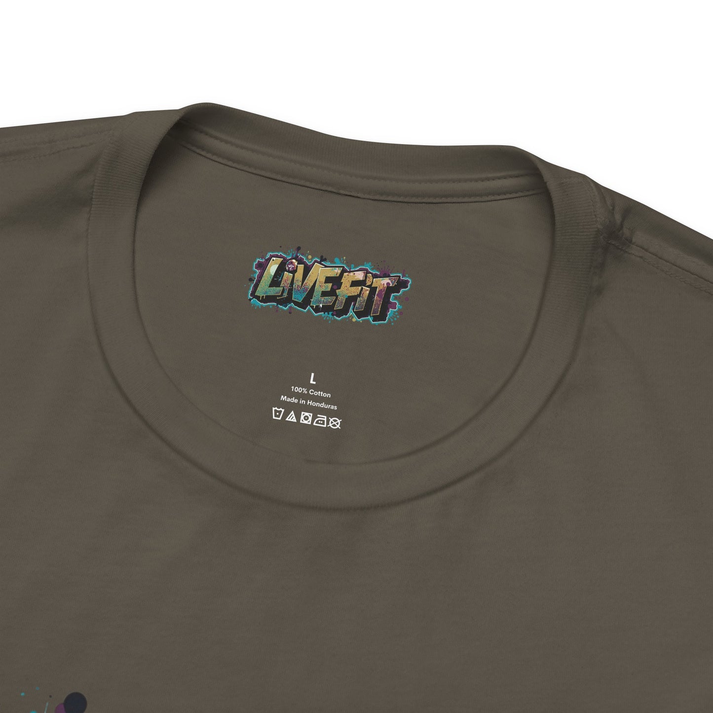 LIVE FIT Graphic Fitness Tee - Motivational Workout Apparel