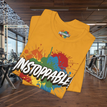 Unstoppable Design Tee - Vintage  Retro  Unisex  Tee - Classic  T-Shirt - Graphic Tee - Casual  Shirt - Short  Sleeve  Shirt