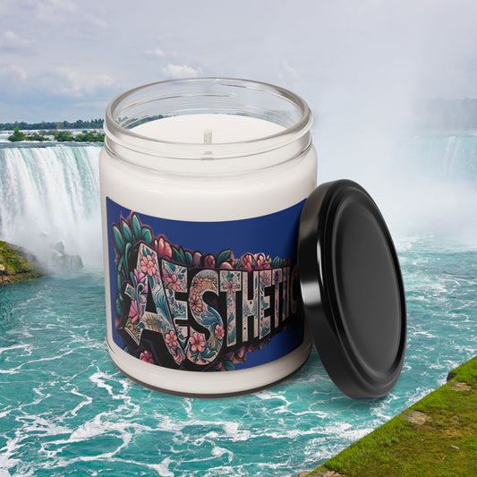 Aesthetic - Floral - 9oz -  Soy Candles  - Eco- Friendly Non Toxic  -  9  Scented  -  1  Unscented