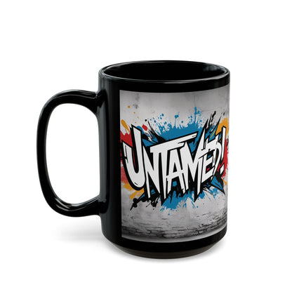 Untamed! Motivational Black Mug - Glossy Ceramic - 11oz/15oz