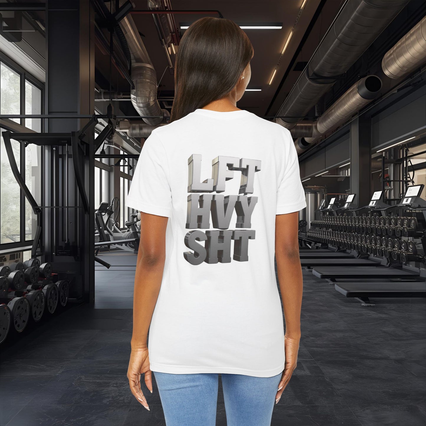 Lift Heavy Shit - LFT HVY SHT - 3D Gym T-Shirt - Bold Weightlifting Tee