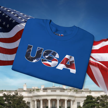 Patriotic USA Crewneck Sweatshirt - Unisex Heavy Blend - American Pride - National Pride Gift - S-5XL