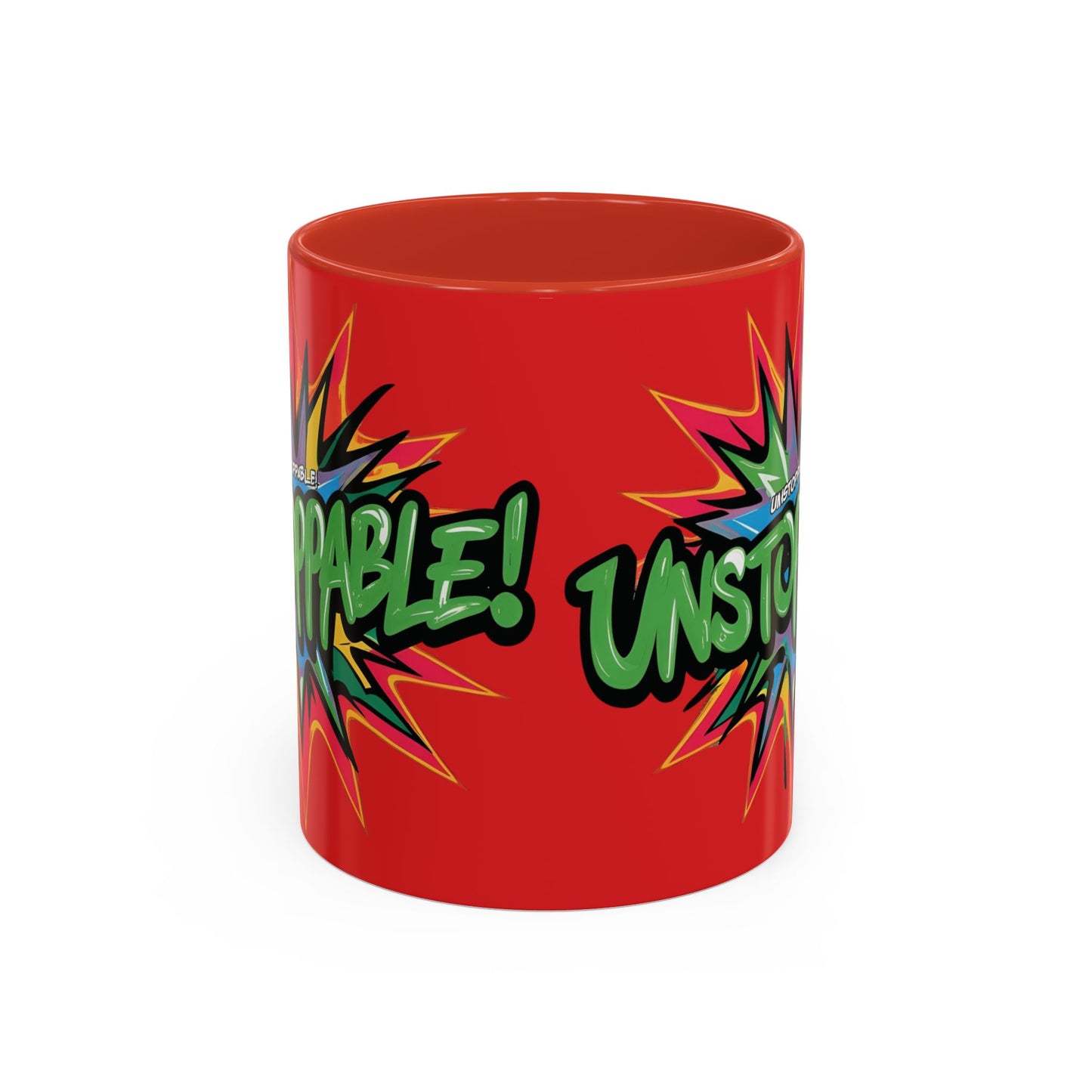 Unstoppable! Motivational Mug - Vibrant Red Design - 11oz/15oz