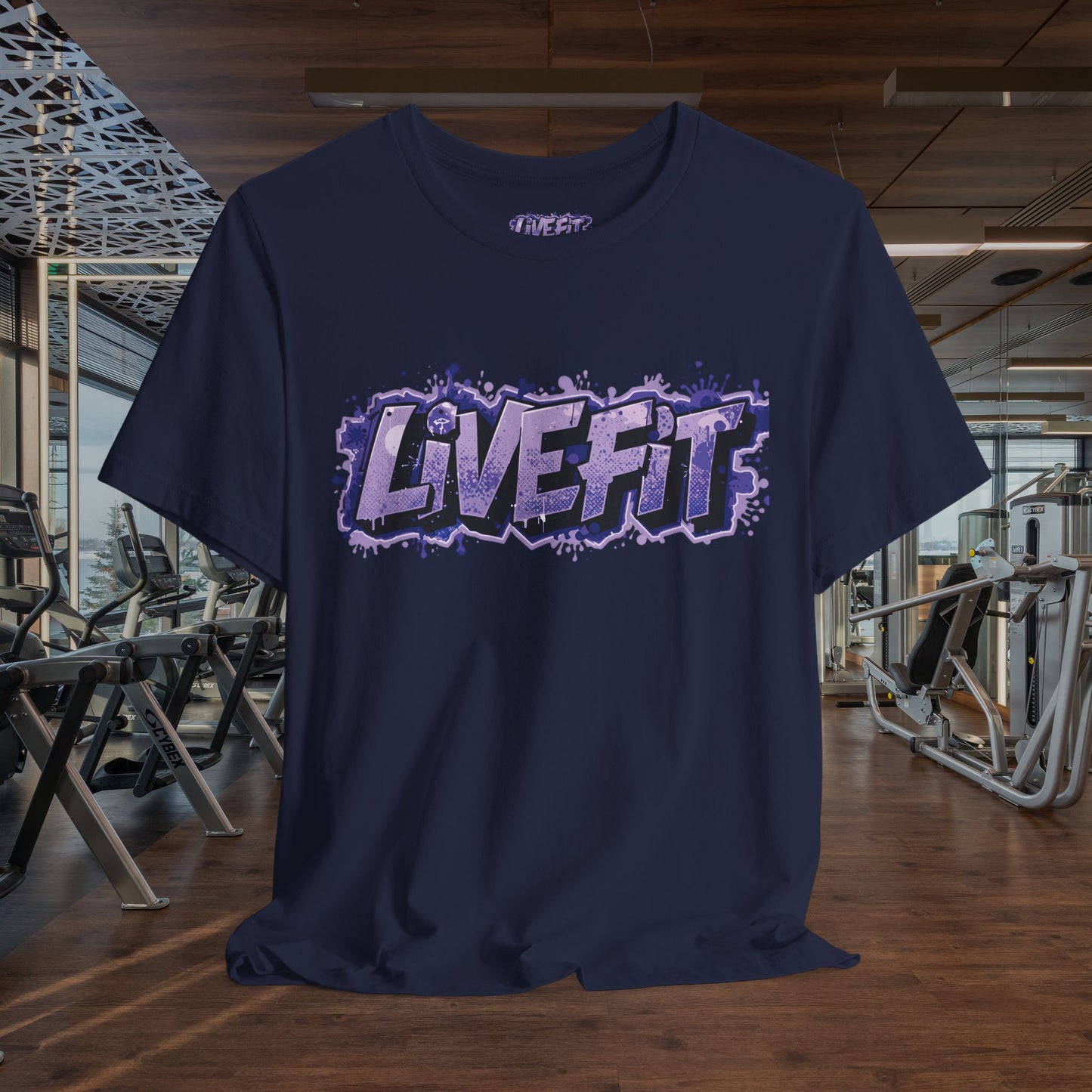 Live Fit Unisex Tee -  Fitness Shirt -  Motivational Graphic Tee -  Workout Apparel -  Casual Wear -  Gift for Gym Lovers -  Active Lifestyle -