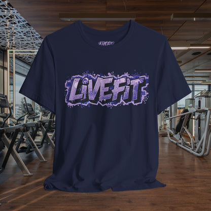 Live Fit Unisex Tee -  Fitness Shirt -  Motivational Graphic Tee -  Workout Apparel -  Casual Wear -  Gift for Gym Lovers -  Active Lifestyle -