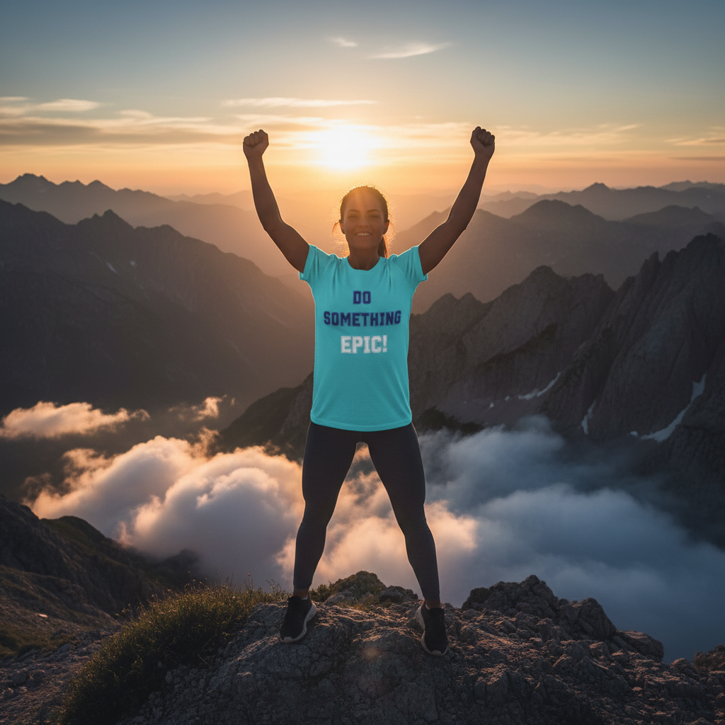 Do Something Epic! Motivational T-Shirt - Inspirational Fitness Tee - Unisex XS-4XL