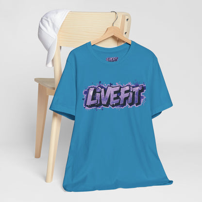 Live Fit Unisex Tee -  Fitness Shirt -  Motivational Graphic Tee -  Workout Apparel -  Casual Wear -  Gift for Gym Lovers -  Active Lifestyle -