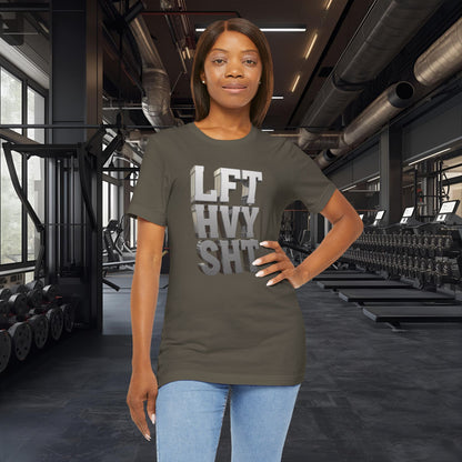 Lift Heavy Shit - LFT HVY SHT - 3D Gym T-Shirt - Bold Weightlifting Tee