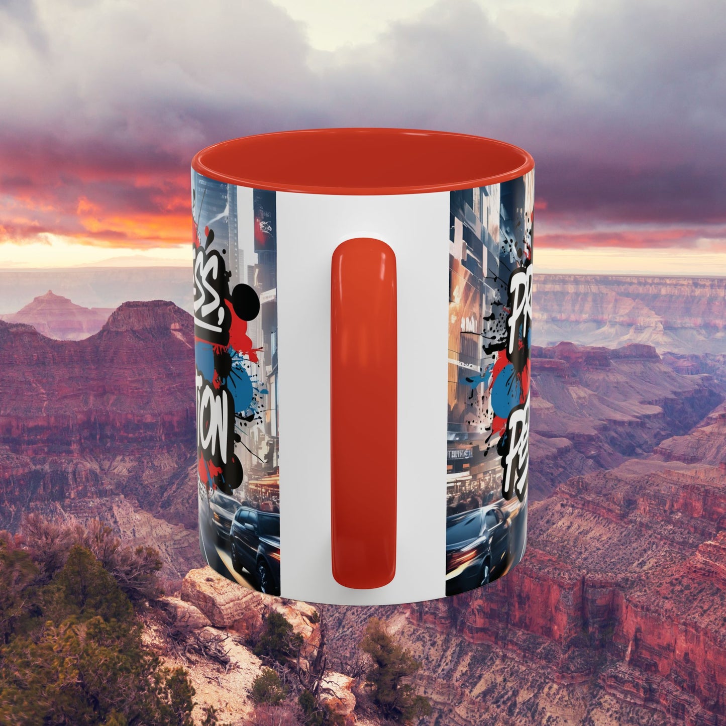 Progress Not Perfection! Graffiti Style Mug - Vibrant Design - 11oz/15oz - 8 Colors