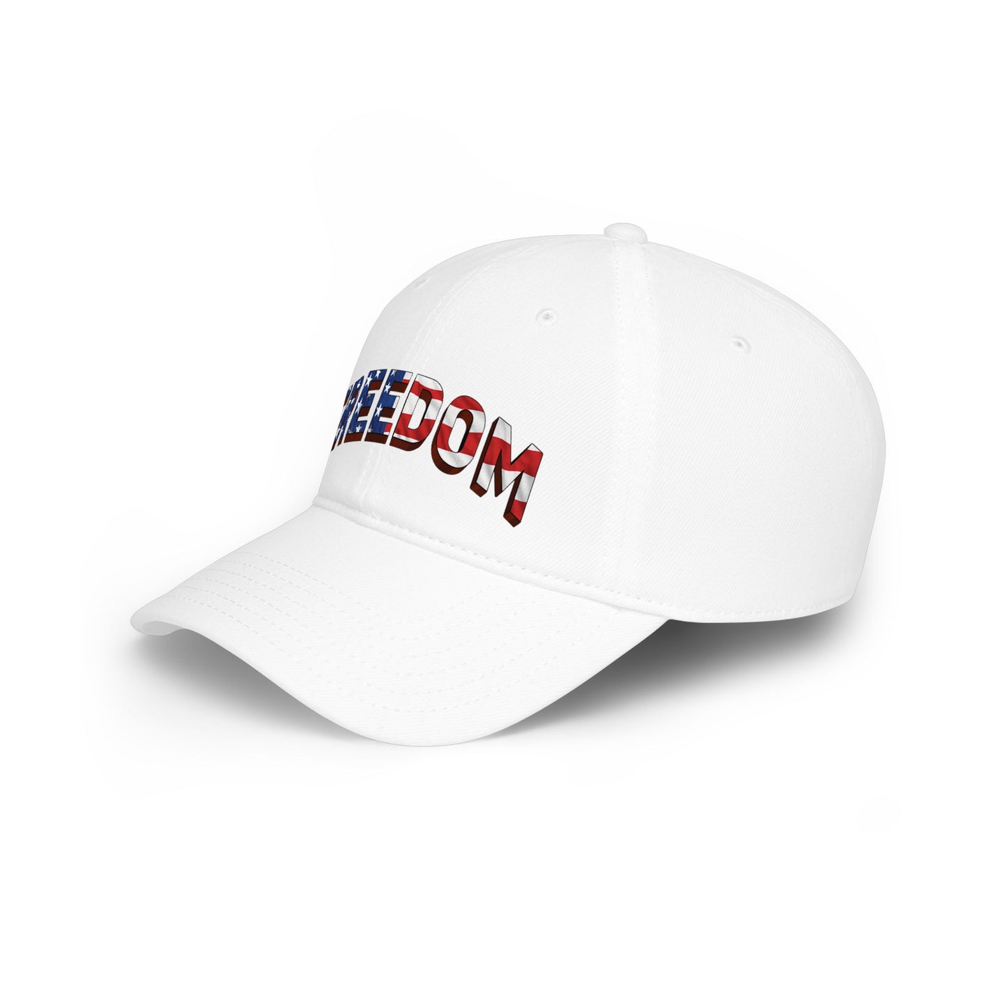FREEDOM Dad Hat | Patriotic USA Flag Stars & Stripes Baseball Cap