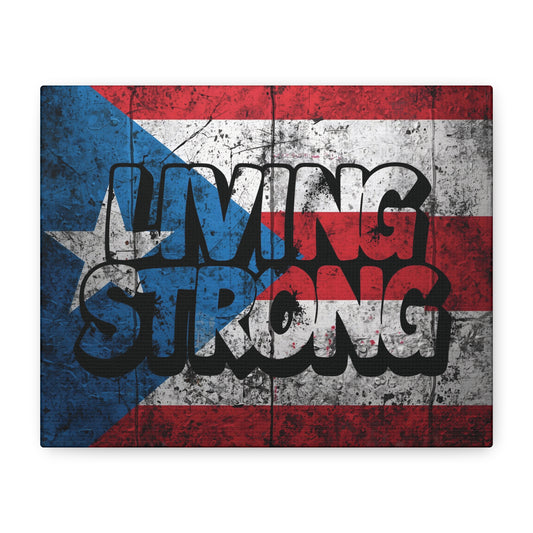 Gallery Wrapped - Puerto Rico Flag -  Matte Canvas Wall Art - Inspirational Decor - Home Wall Decor -