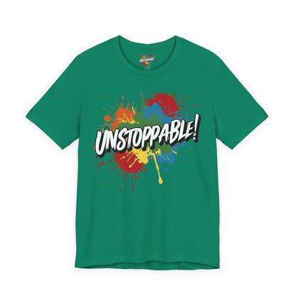 Unstoppable Design Tee - Vintage  Retro  Unisex  Tee - Classic  T-Shirt - Graphic Tee - Casual  Shirt - Short  Sleeve  Shirt