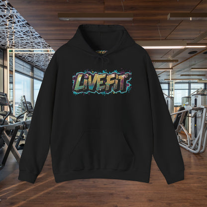 Live Fit Hoodie - Unisex Heavy Blend Sweatshirt - Fitness Enthusiasts -  Gym Wear - Workout Apparel -  Active Lifestyle -  Gift for Him/Her -