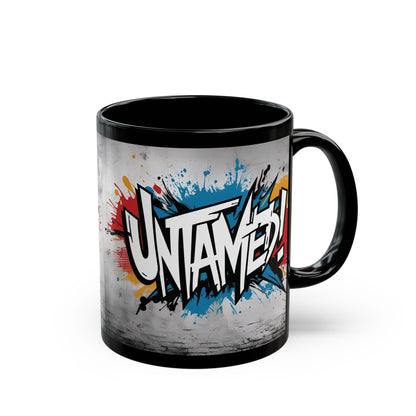 Untamed! Motivational Black Mug - Glossy Ceramic - 11oz/15oz