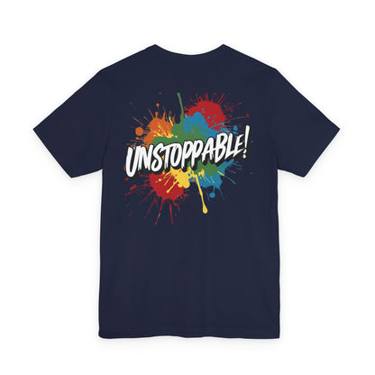 Unstoppable Design Tee - Vintage  Retro  Unisex  Tee - Classic  T-Shirt - Graphic Tee - Casual  Shirt - Short  Sleeve  Shirt