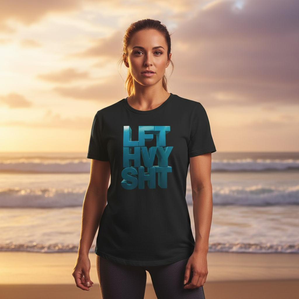 Lift Heavy Shit - LFT HVY SHT - Gym T-Shirt - Motivational Weightlifting Tee