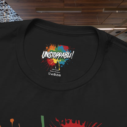 Unstoppable Design Tee - Vintage  Retro  Unisex  Tee - Classic  T-Shirt - Graphic Tee - Casual  Shirt - Short  Sleeve  Shirt