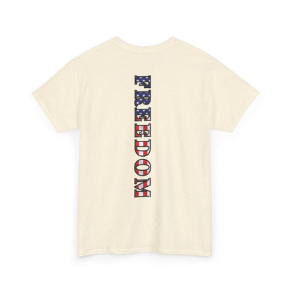 Freedom Patriotic T-Shirt - Red White Blue - American Flag Tee - Unisex S-5XL