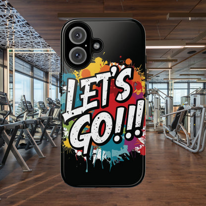 💥Phone Case 💥 Colorful 💥 Let's Go! 💥  Tough Phone Case 💥  Vibrant Design 💥 iPhones  15 & 16 💥  Birthday Gift 💥
