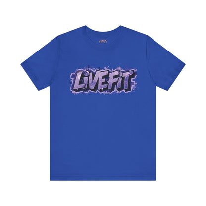 Live Fit Unisex Tee -  Fitness Shirt -  Motivational Graphic Tee -  Workout Apparel -  Casual Wear -  Gift for Gym Lovers -  Active Lifestyle -