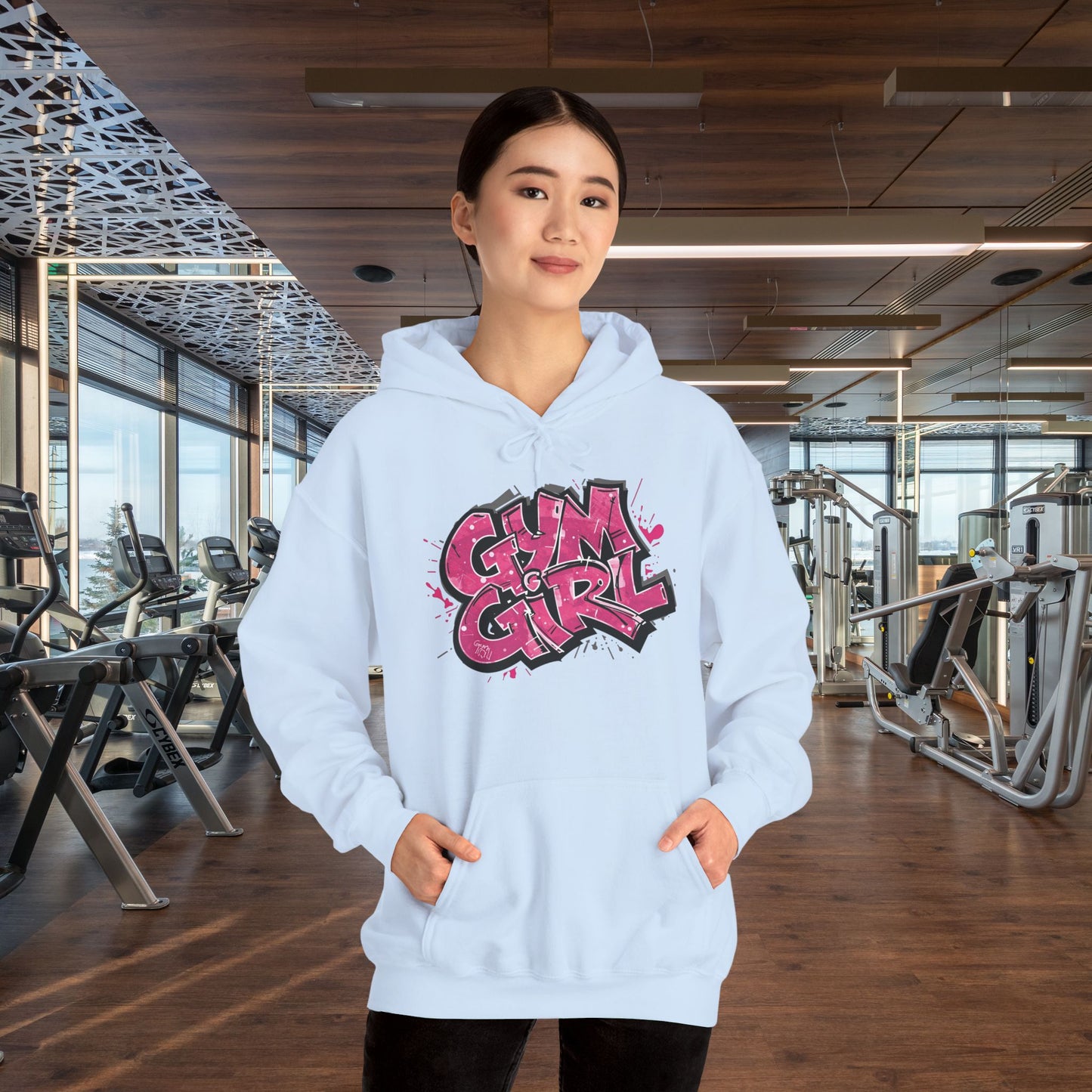 Stylish - Gym Girl Print - Hoodie - S - 5XL - Fitness -