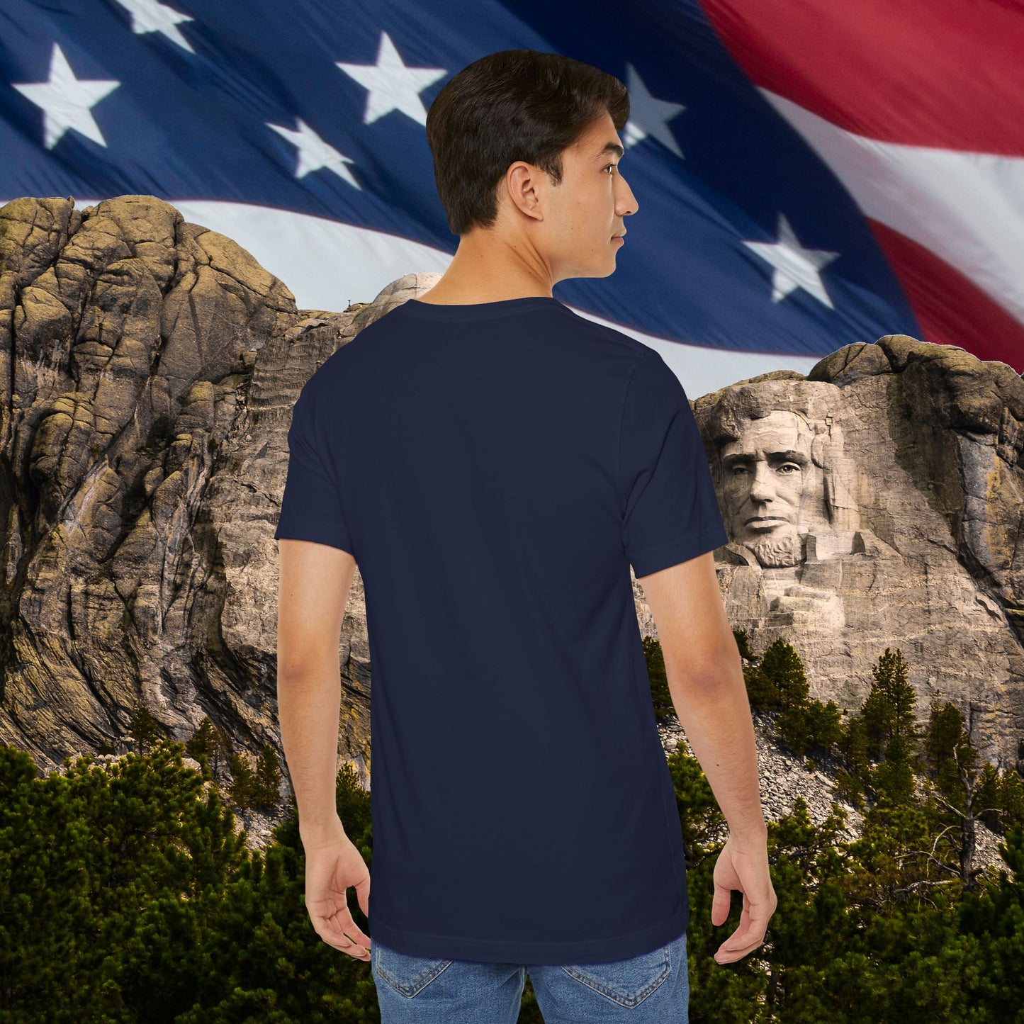 USA - Red White Blue - American Flag - Classic Unisex Tee - Holiday Gift - Patriotic Pride