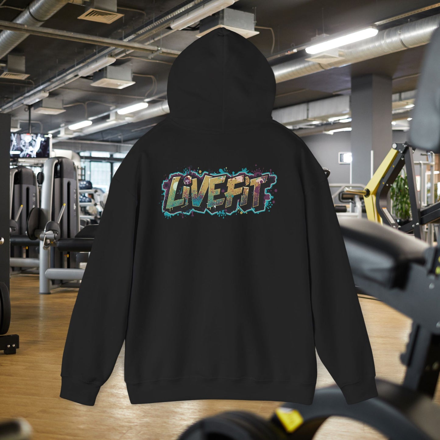 Live Fit Hoodie - Unisex Heavy Blend Sweatshirt - Fitness Enthusiasts -  Gym Wear - Workout Apparel -  Active Lifestyle -  Gift for Him/Her -