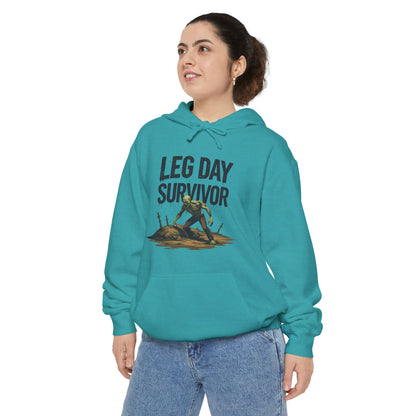 Leg Day Survivor! - Funny Gym Hoodie - Unisex Fitness Sweatshirt - Workout Apparel - S-5XL