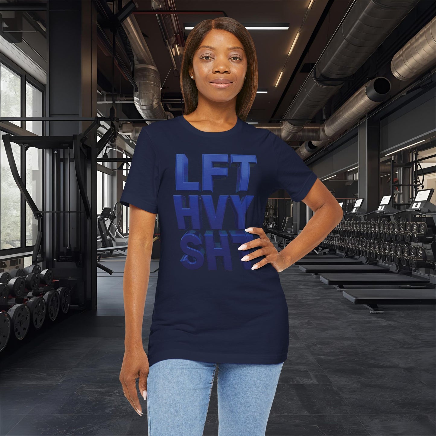 LFT HVY SHT - Lift Heavy Shit - Bold 3D Gym Tee - Fitness
