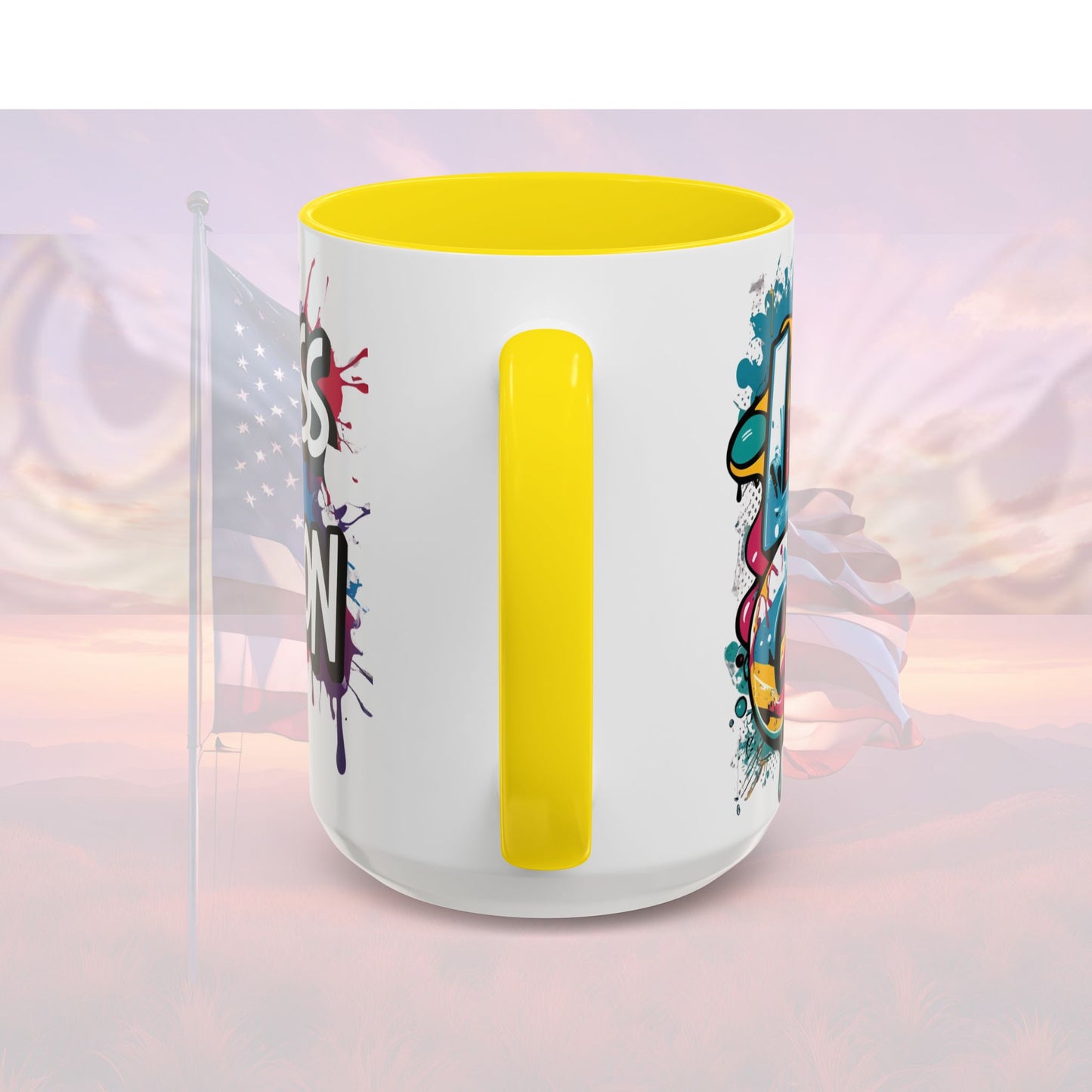 Vibrant   Ceramic  Mug    Inspirational      Let's Go!     Graffiti  Mug      Coffee Mug        Progress  Not  Perfection   Sizes   11oz  &  15oz    Birthday Gift   Graduation Gift    8  Different  Color Options