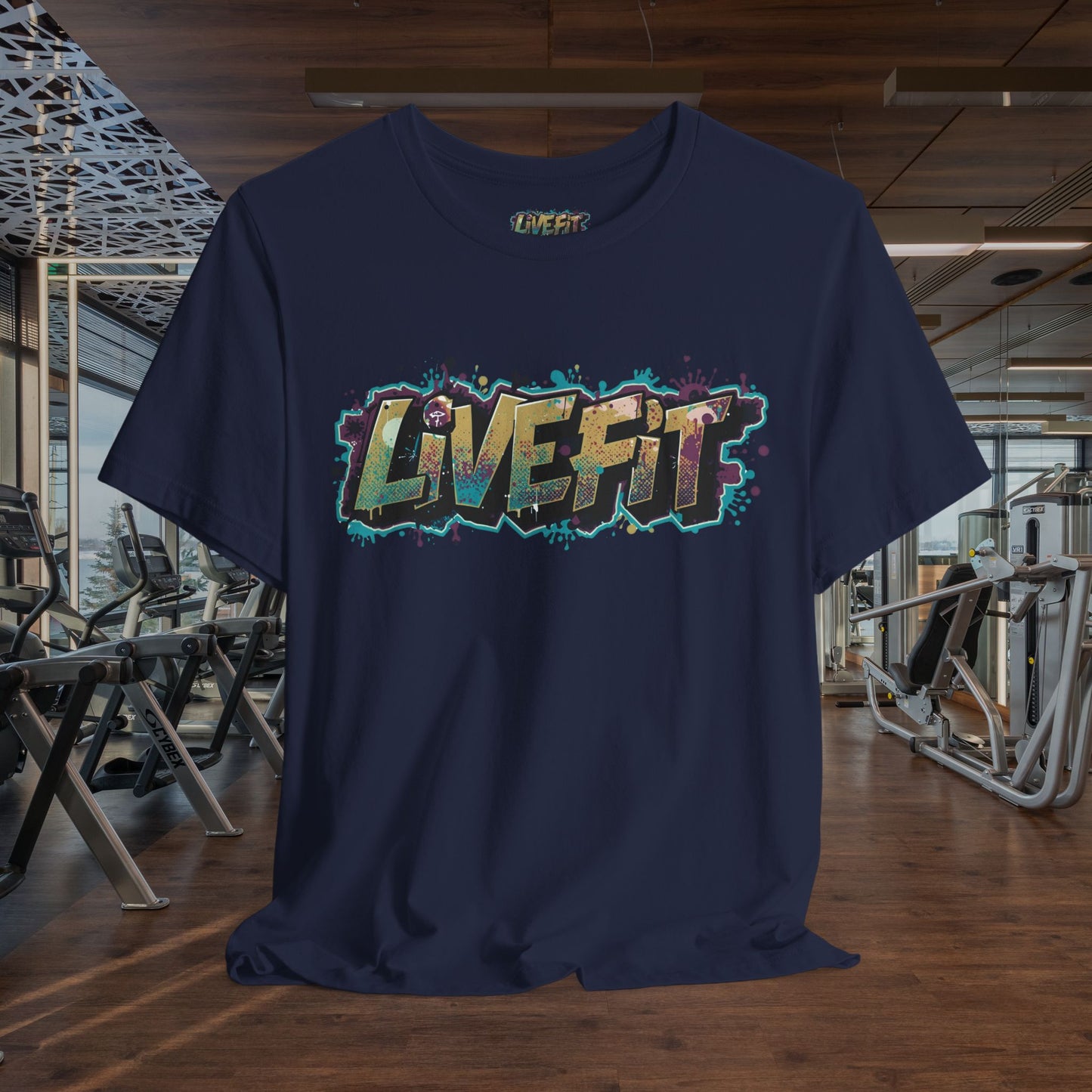 LIVE FIT Graphic Fitness Tee - Motivational Workout Apparel