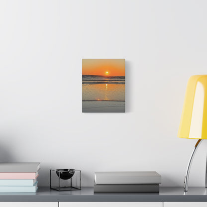 Stunning Sunset Beach Canvas Print, Ocean Decor, Wall Art, Home Decor, Coastal Artwork for Living Room