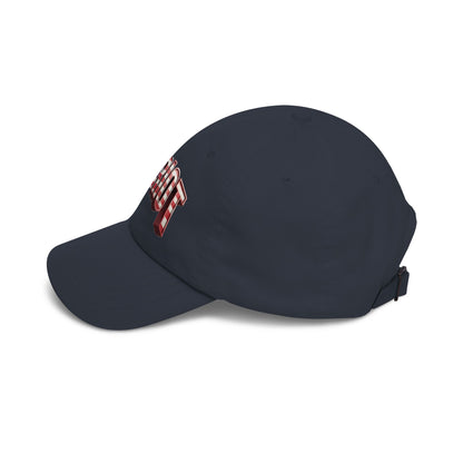 Patriot Fit Life Dad Cap - 3D Arched American Flag 'PATRIOT' Graphic | Adjustable One Size