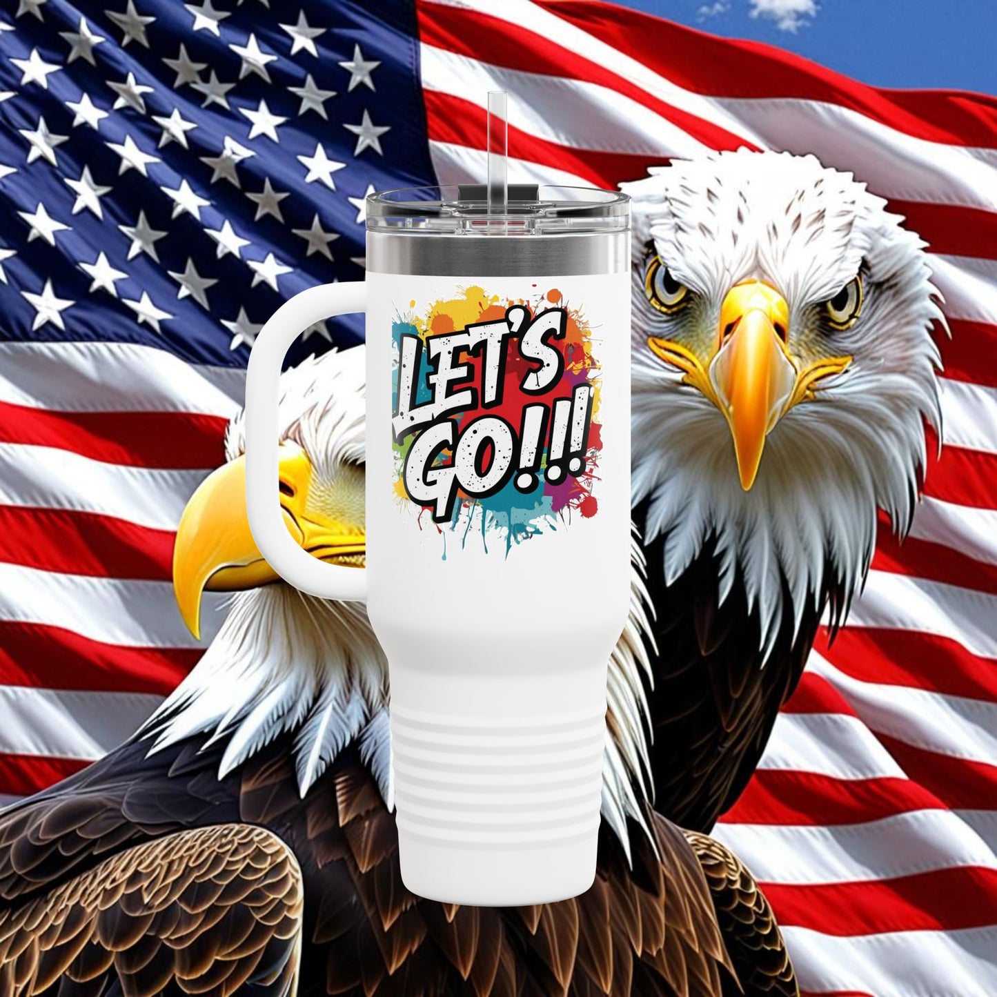 💥 Vibrant   💥 Stylish    💥 Motivational     💥 Insulated   💥 Stainless Steel   💥 Travel Mug  40oz    💥  Let's Do This!  💥 Inspiring Print   💥 Hot or Cold   💥 Birthday Gift 💥 Holiday Gift   💥Graduation Gift   💥 Dishwasher Safe Top Rack 💥