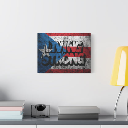 Gallery Wrapped - Puerto Rico Flag -  Matte Canvas Wall Art - Inspirational Decor - Home Wall Decor -