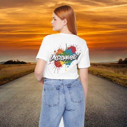 Unstoppable Design Tee - Vintage  Retro  Unisex  Tee - Classic  T-Shirt - Graphic Tee - Casual  Shirt - Short  Sleeve  Shirt