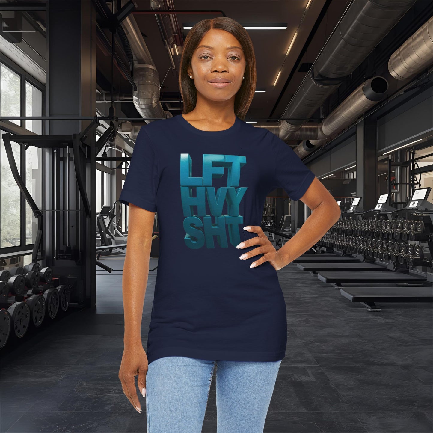 Lift Heavy Shit - LFT HVY SHT - Gym T-Shirt - Motivational Weightlifting Tee