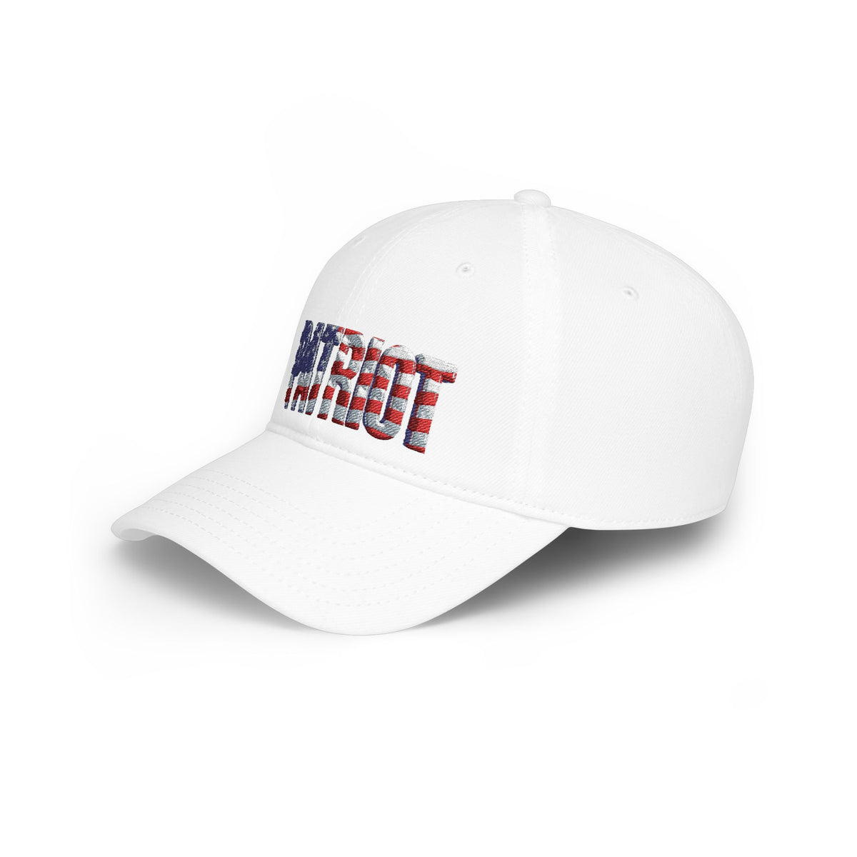 Patriot Flag Embroidered Cap - American Flag 'PATRIOT' Low Profile Baseball Hat | Patriot Fit Life