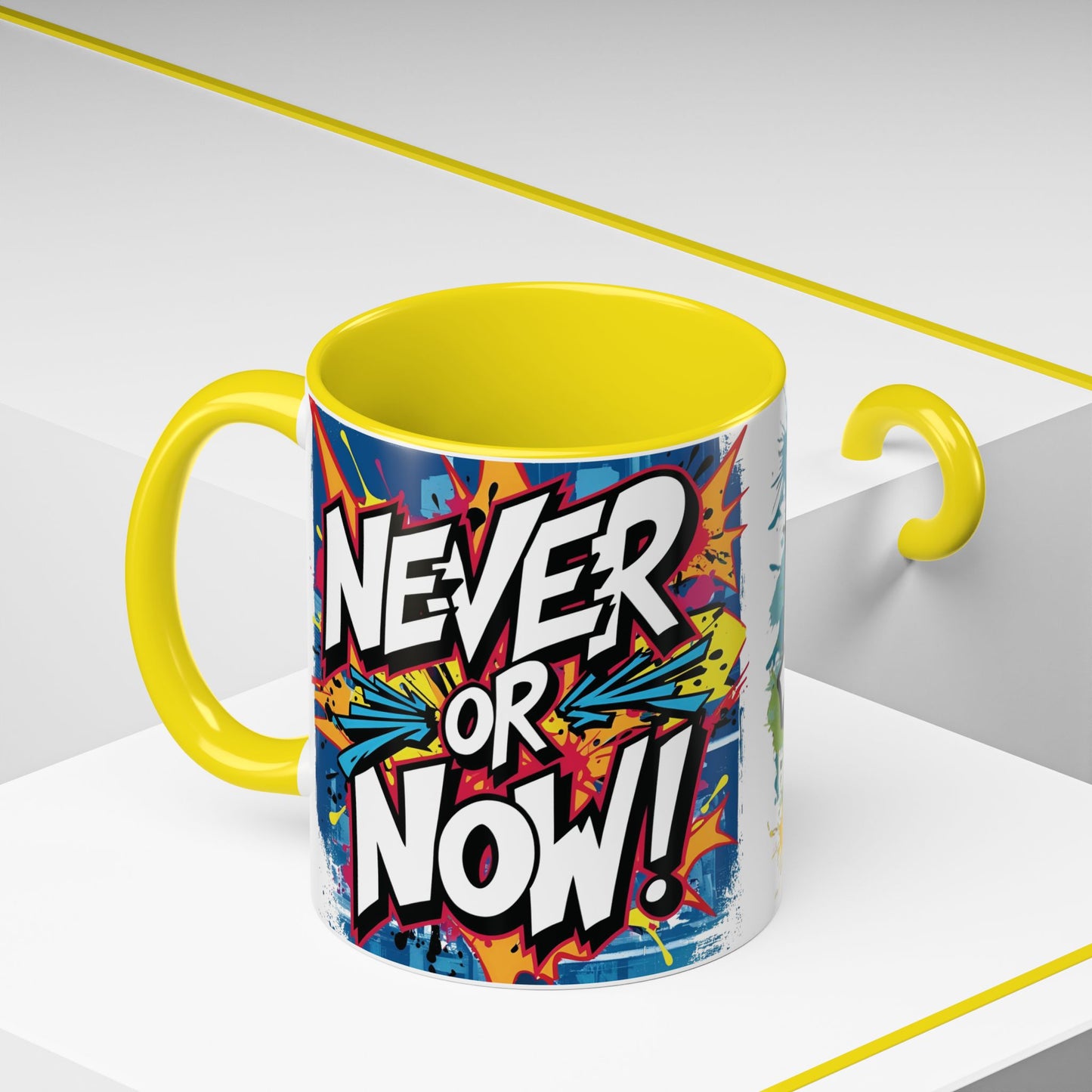💥Vibrant  💥 Motivational 💥 Ceramic 💥 Coffee Mug 💥  Let's Go! 💥  Never or Now💥 Sizes   11oz   15oz💥  8   Different  Colors  To  Choose  From💥