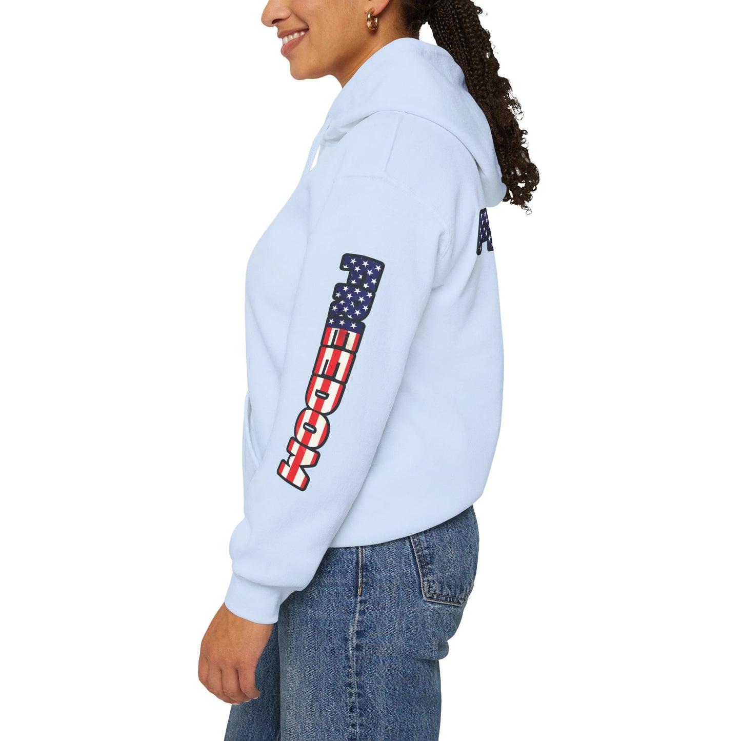 Patriotic Freedom Hoodie - Unisex American Flag Sweatshirt - Red White and Blue - Comfortable Pullover for Celebrations -  Perfect for Independence Day -  Gift [...]