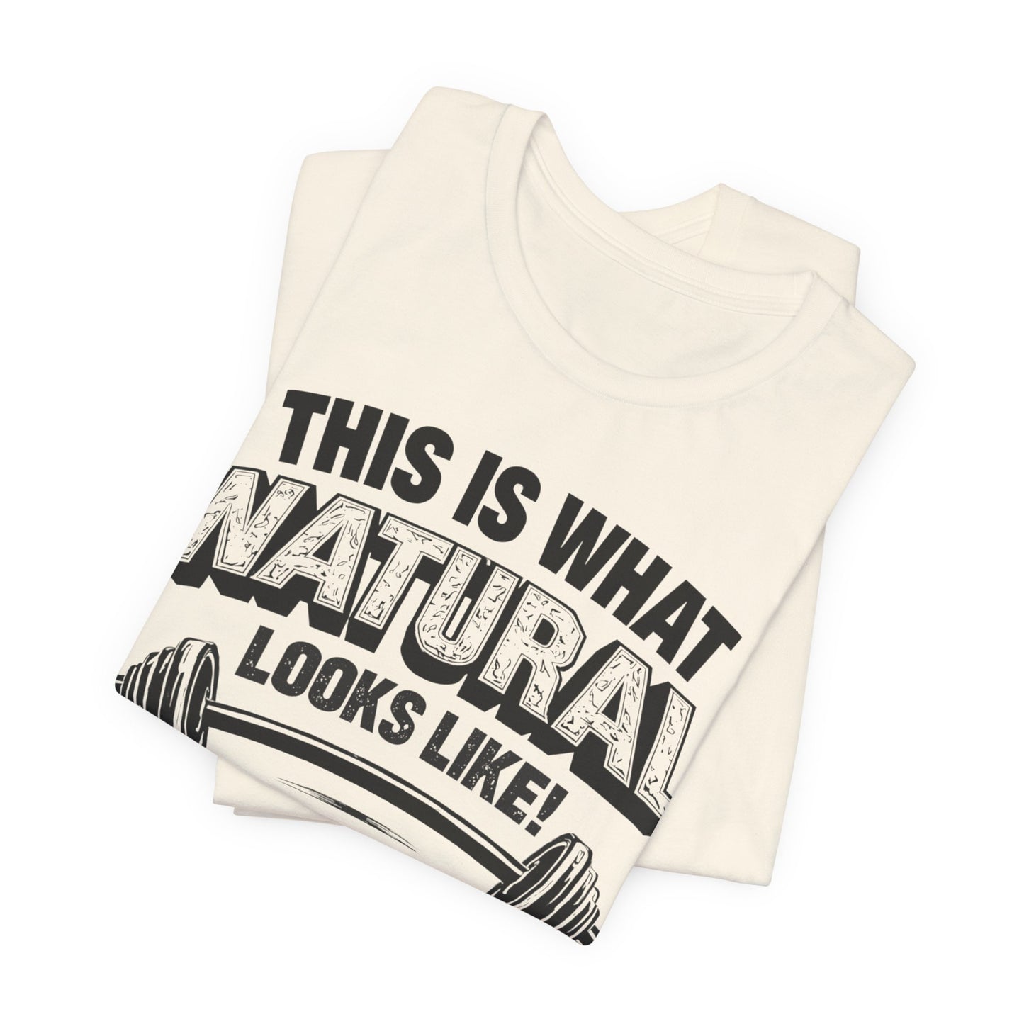 Natural Looks Weightlifting Tee | Gym Graphic T-Shirt