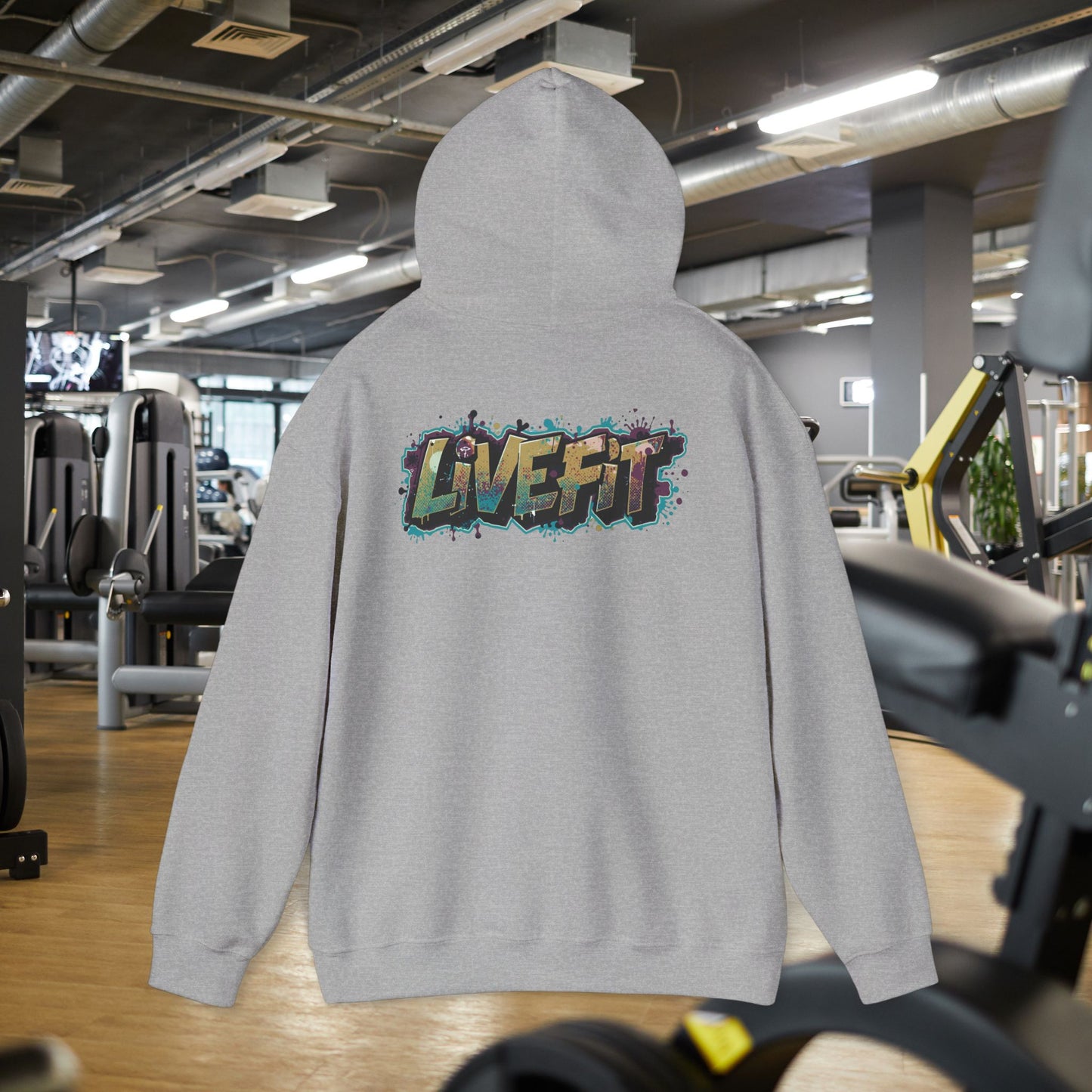 Live Fit Hoodie - Unisex Heavy Blend Sweatshirt - Fitness Enthusiasts -  Gym Wear - Workout Apparel -  Active Lifestyle -  Gift for Him/Her -