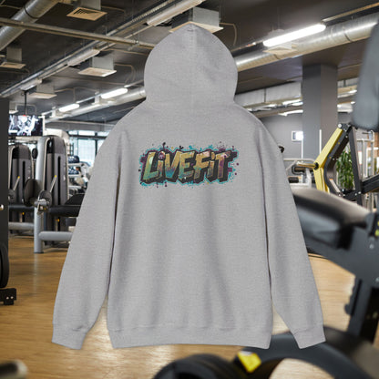 Live Fit Hoodie - Unisex Heavy Blend Sweatshirt - Fitness Enthusiasts -  Gym Wear - Workout Apparel -  Active Lifestyle -  Gift for Him/Her -