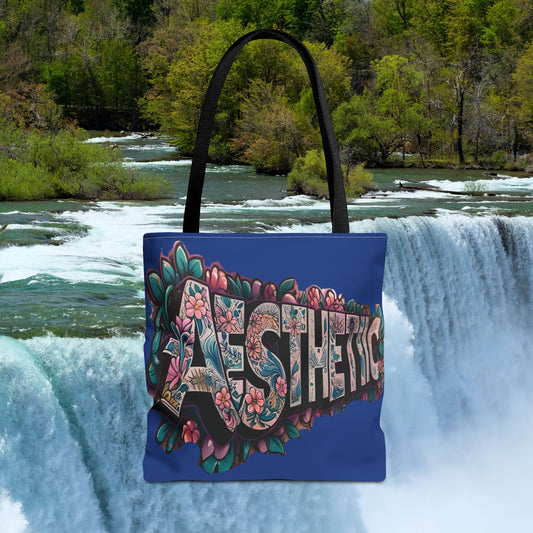 Eye-Catching   Aesthetic   Floral   Tote   Bag - Vibrant   Design   for  Art  Lovers    Mother's Day Gift     Birthday Gift    3 Sizes    5  Handle  Color  Options