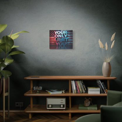 Motivational Wall Art Canvas, Your Only Limit Is You! Inspirational Decor for Home Office, Inspirational Gift, American Flag, Limitless Living, Personal [...]
