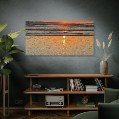 Stunning Sunset Beach Canvas Print, Ocean Decor, Wall Art, Home Decor, Coastal Artwork for Living Room